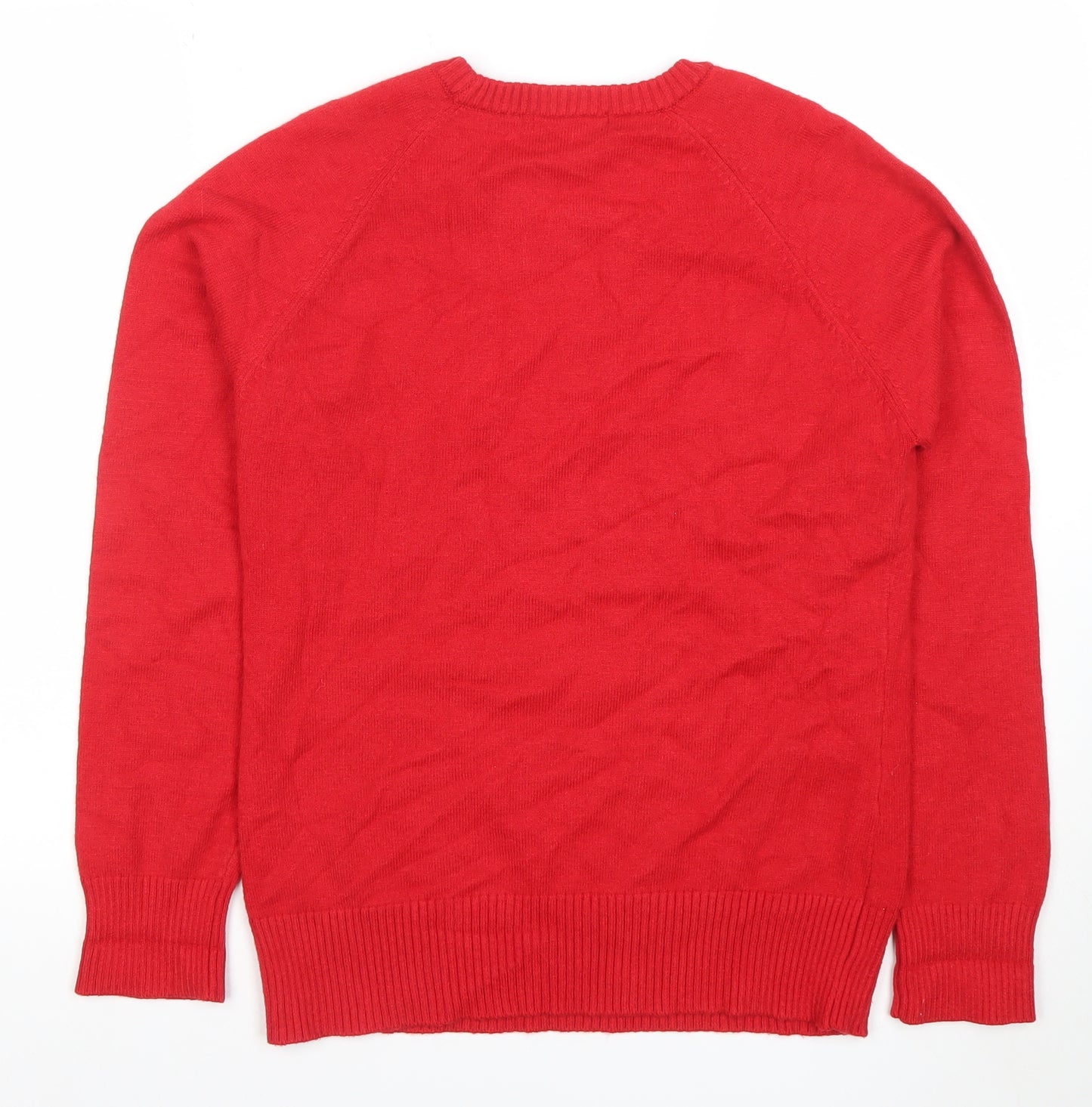 French Connection Women's Red XL Crew Neck Pullover Jumper