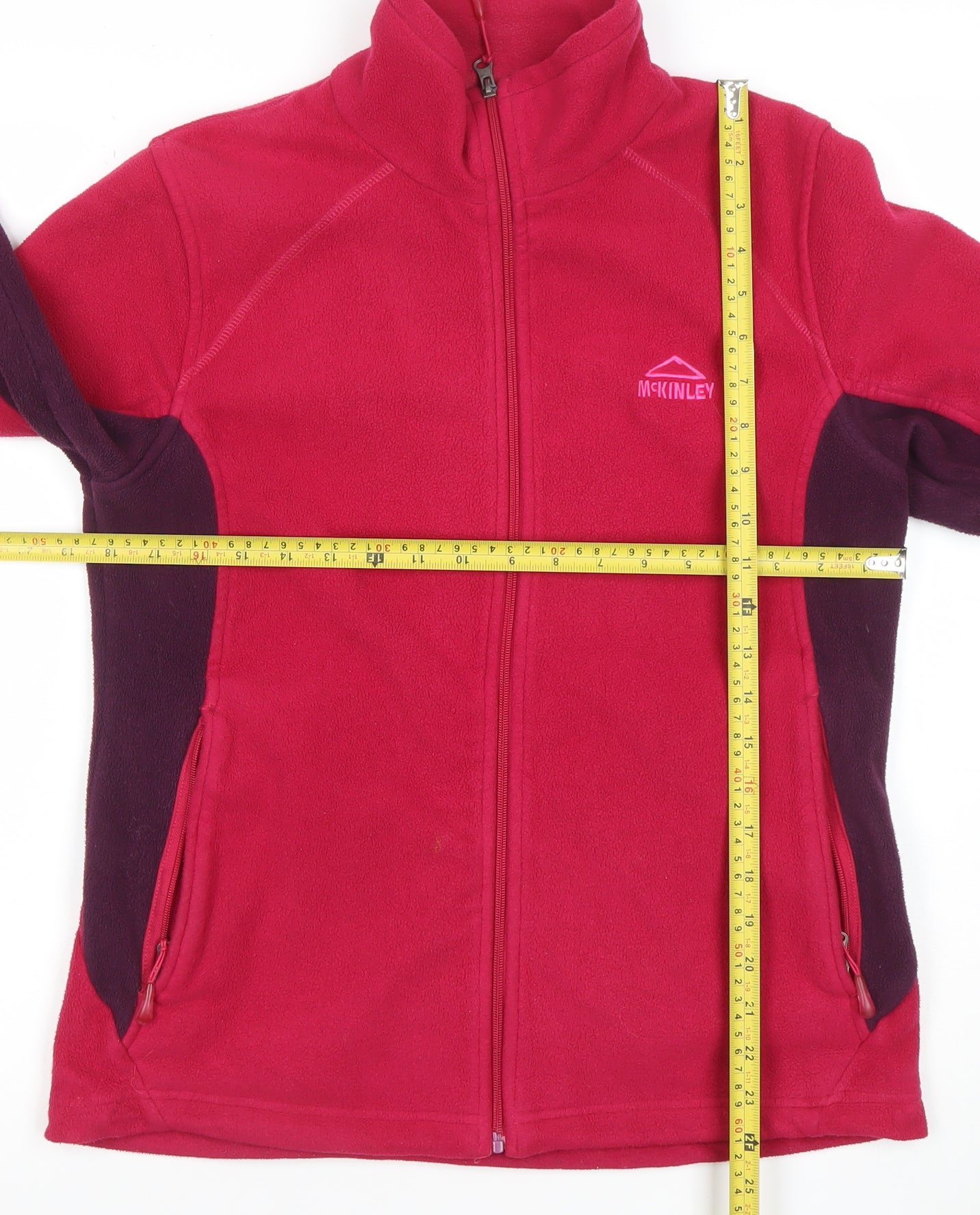 McKINLEY Women's Pink Fleece Full Zip Jacket Size 14