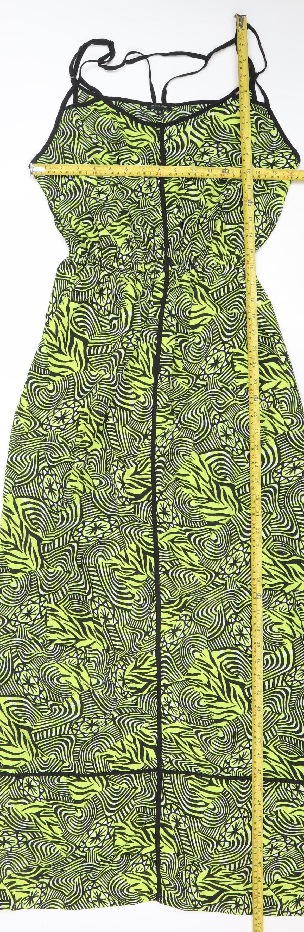 River Island Women’s Multicoloured Size 18 Bodycon Strappy Dress