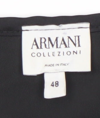 Armani Collezioni Women's Black Velvet Wrap Tank Top Size 16