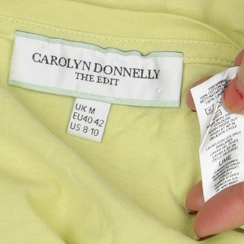 Carolyn Donnelly The Edit Women's Green Linen Blend Tunic Blouse Size M