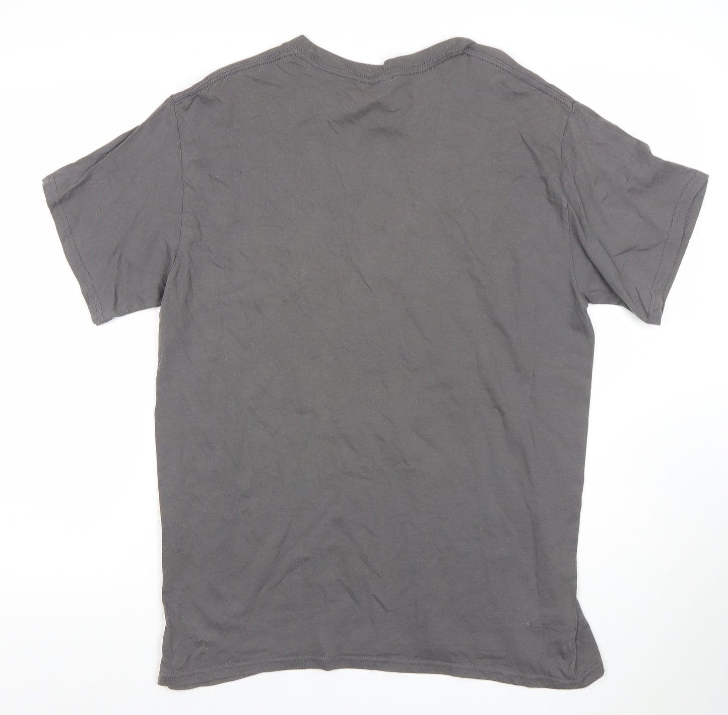 Gildan Men's Grey Hershel's Farm Zombie Graphic T-Shirt Size L