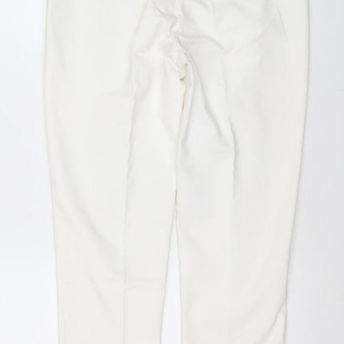 Coast Women’s Ivory Slim Trousers UK 12 Cotton Blend