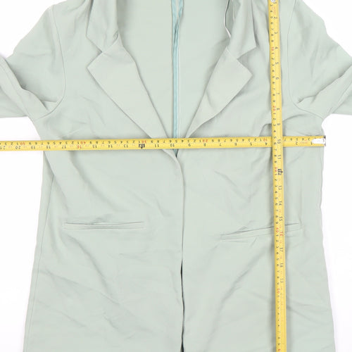 New Look Women’s Green Size 10 Single-Breasted Blazer Jacket