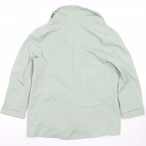 New Look Women’s Green Size 10 Single-Breasted Blazer Jacket