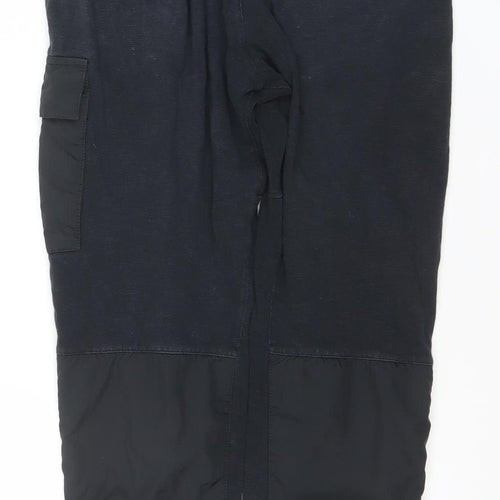 Nike Men's Black Jogger Trousers Small Woven Cotton Blend Activewear