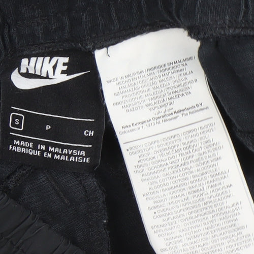 Nike Men's Black Jogger Trousers Small Woven Cotton Blend Activewear