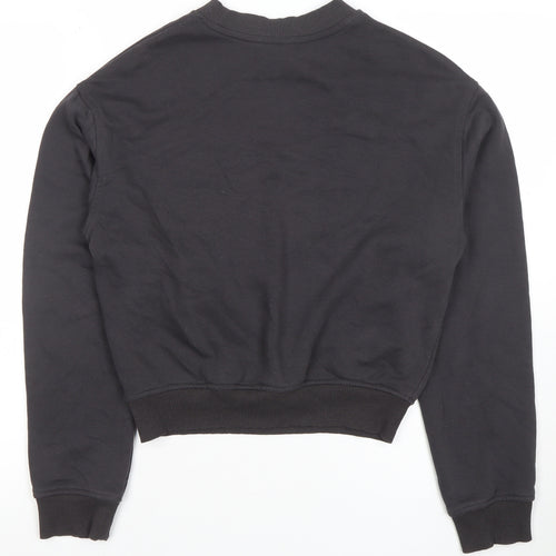 H&M Divided Women's Black Nebraska USA Graphic Pullover Sweatshirt XXS