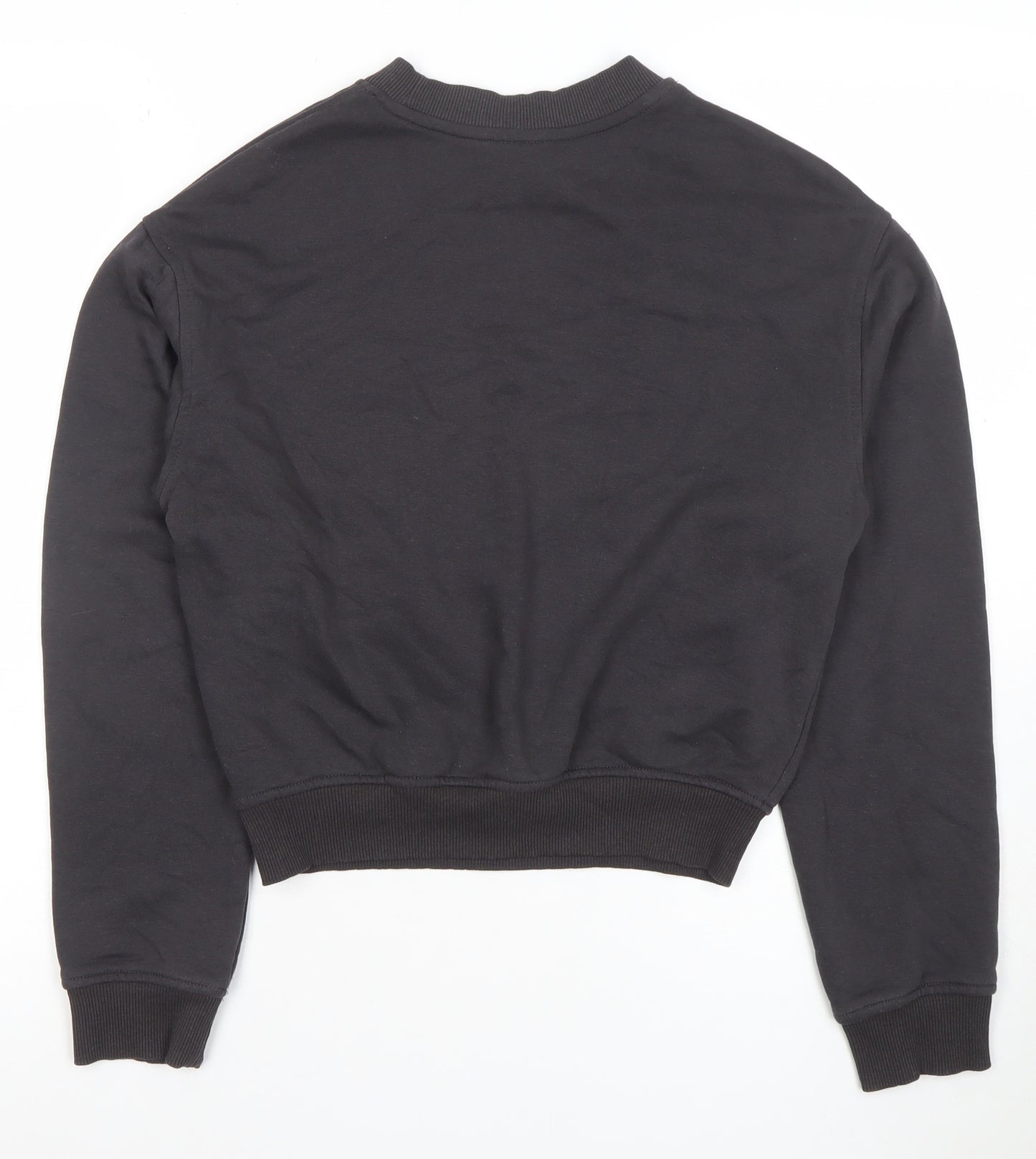 H&M Divided Women's Black Nebraska USA Graphic Pullover Sweatshirt XXS