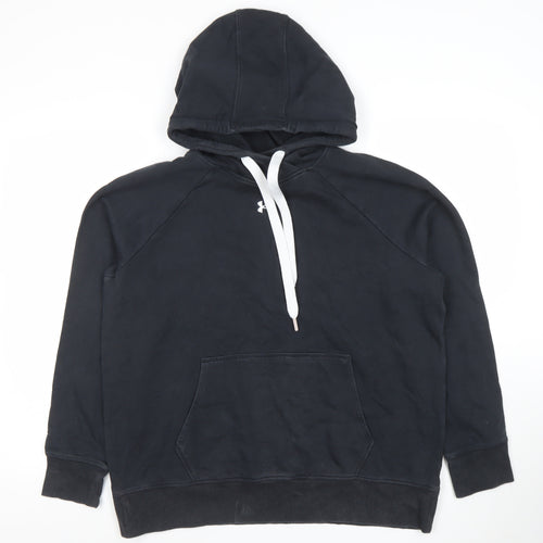 Under Armour Women’s Black L Hoodie Loose Fit Pullover Sweatshirt