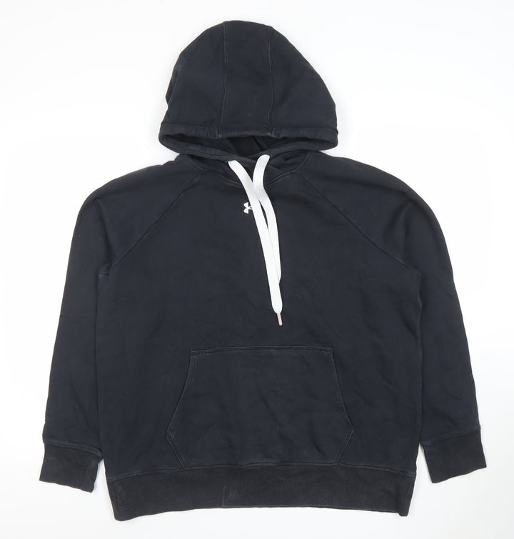 Under Armour Women’s Black L Hoodie Loose Fit Pullover Sweatshirt