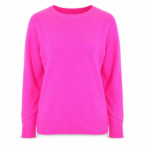 Savida Women’s Pink Button Detail Crew Neck Jumper Size 14