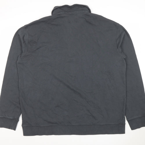 Goodfellow & Co Men’s Grey Cotton 1/2 Zip Collared Sweatshirt XL