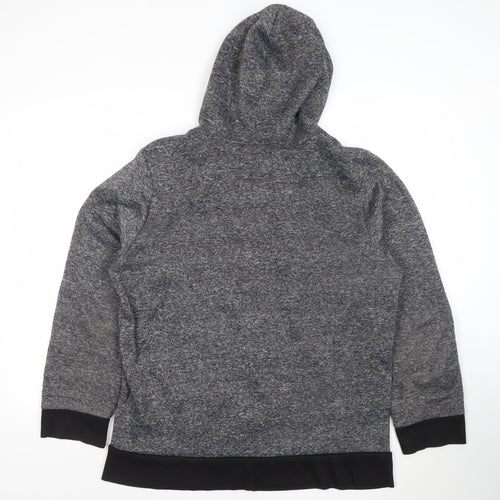 Brooklyn Xpress Men’s Grey Full Zip Hoodie Size L Regular Fit