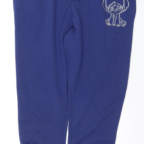 Primark Men Blue Stitch Jogger Trousers Size 2XL Fleece Comfort Fit