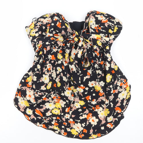 Jane Norman Women's Multicoloured Floral Strapless Camisole Blouse Size 12