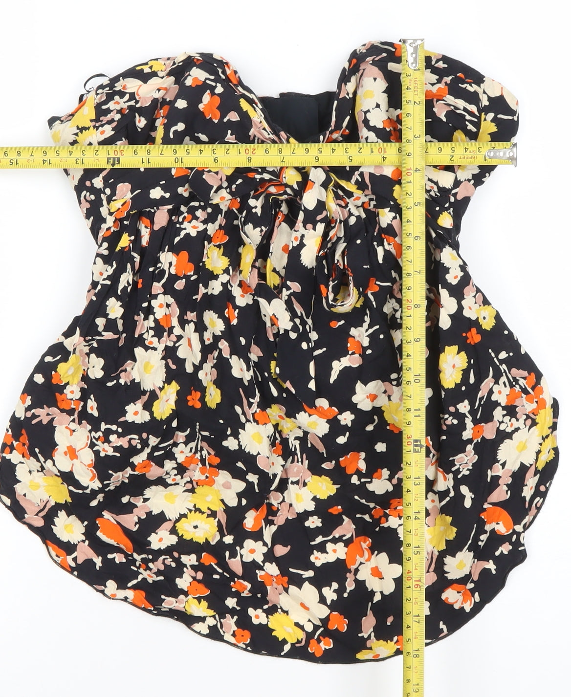 Jane Norman Women's Multicoloured Floral Strapless Camisole Blouse Size 12