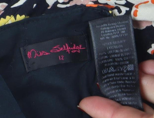 Jane Norman Women's Multicoloured Floral Strapless Camisole Blouse Size 12