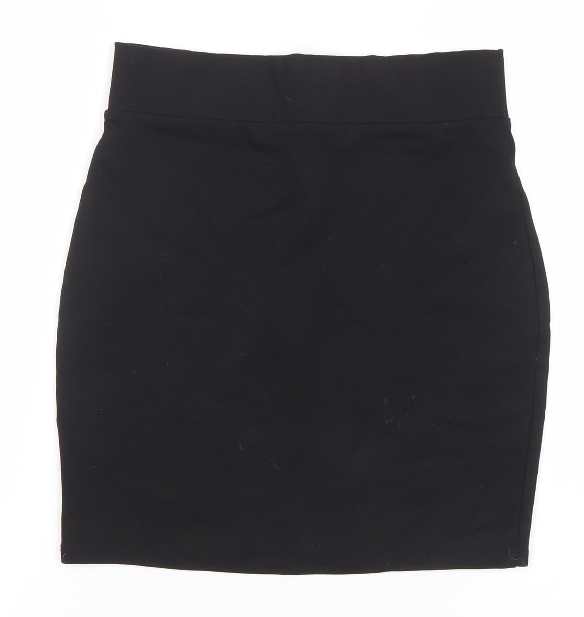Bershka Womens Black High Rise Stretch Pencil Skirt Size S