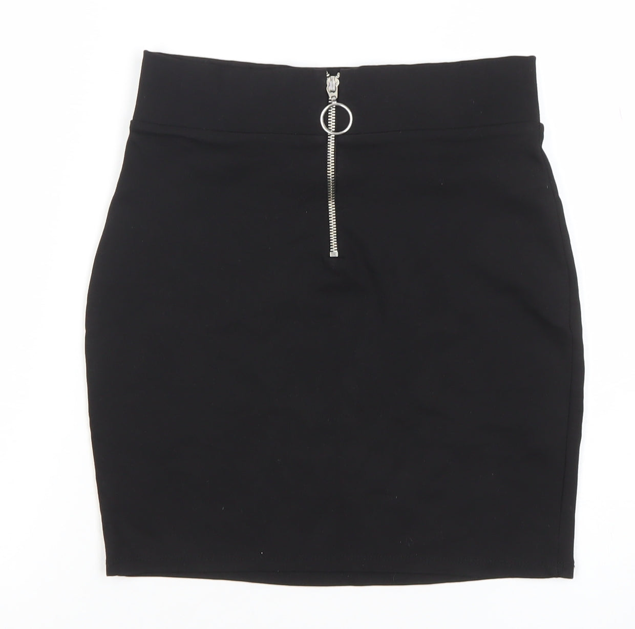 Bershka Womens Black High Rise Stretch Pencil Skirt Size S