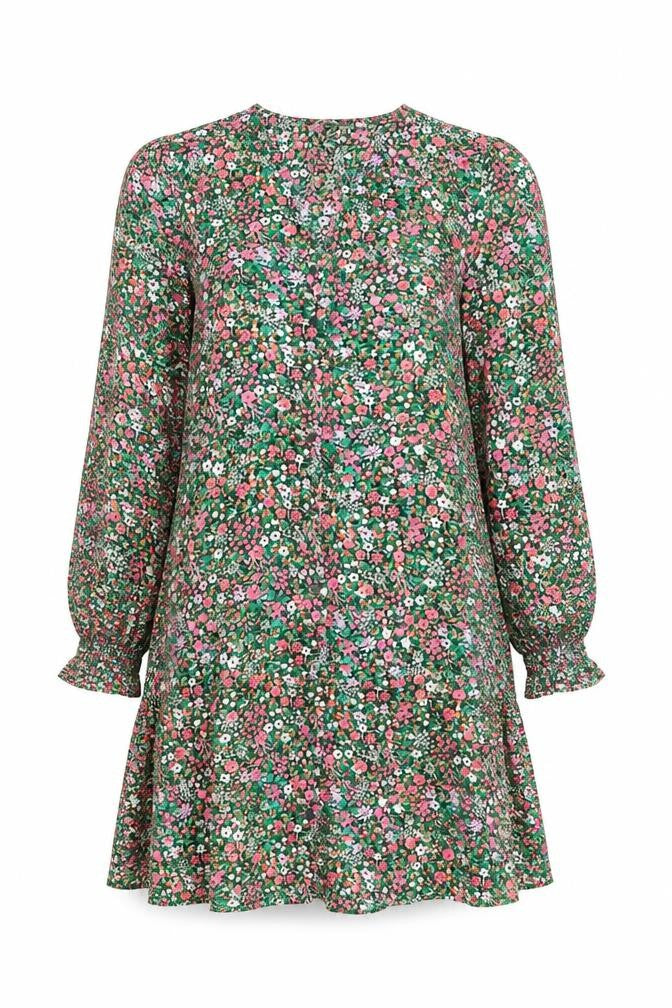 Uniqlo Women’s Multicoloured Floral Midi A-Line Dress XS