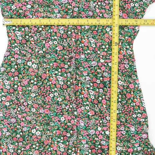 Uniqlo Women’s Multicoloured Floral Midi A-Line Dress XS