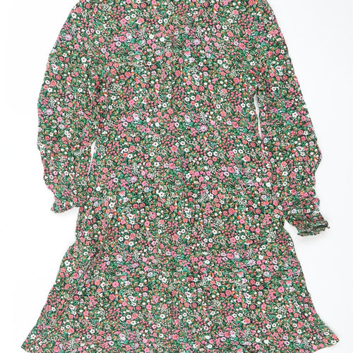 Uniqlo Women’s Multicoloured Floral Midi A-Line Dress XS