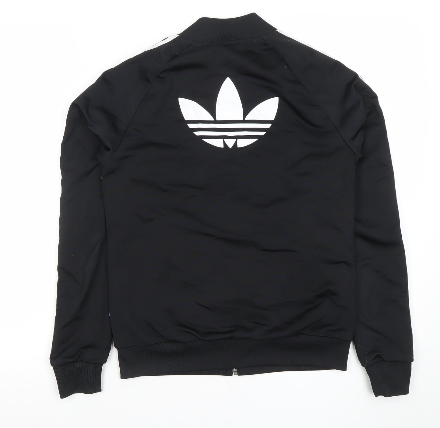 Adidas Women Black Full Zip Hoodie XS Lightweight Sportswear