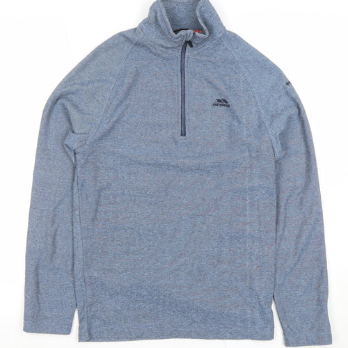 Trespass Men's Blue XS 1/4 Zip Lightweight Pullover Sweatshirt
