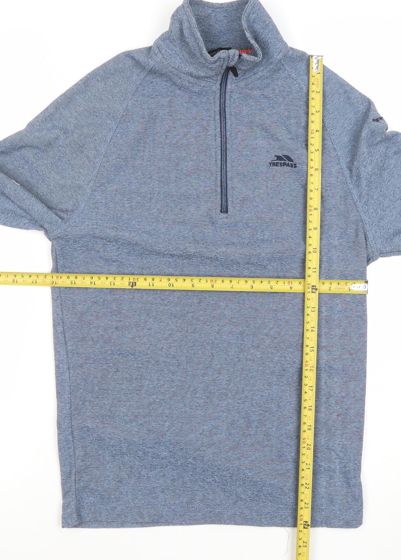 Trespass Men's Blue XS 1/4 Zip Lightweight Pullover Sweatshirt