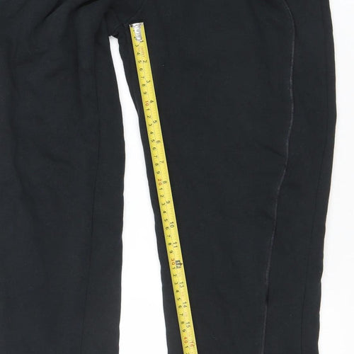 Nike Girls Black Small Jogger Sweatpants with Drawstring Waist