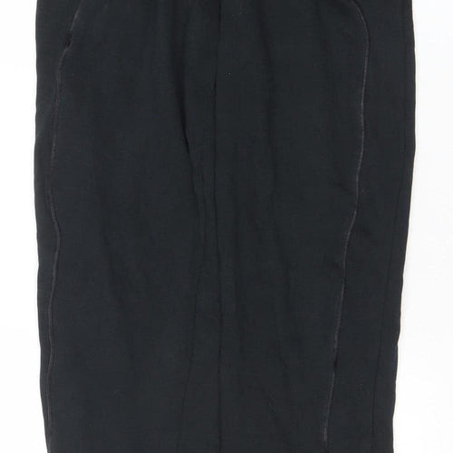 Nike Girls Black Small Jogger Sweatpants with Drawstring Waist