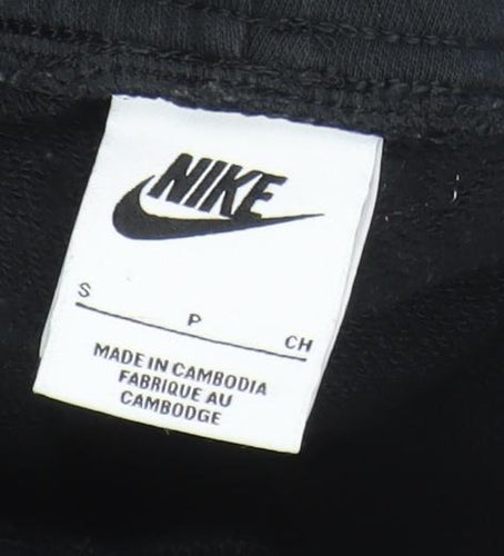 Nike Girls Black Small Jogger Sweatpants with Drawstring Waist