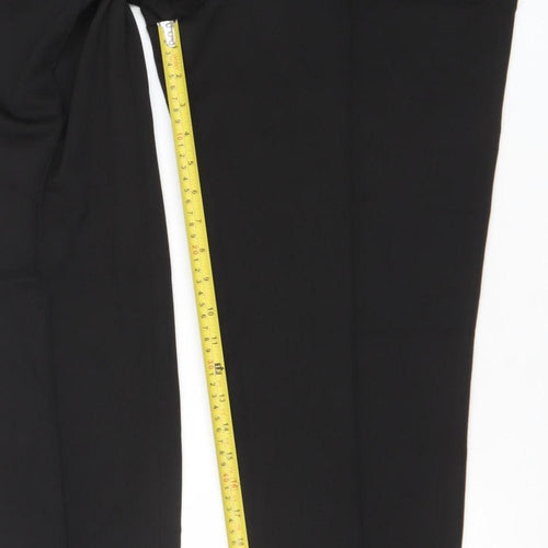 Selected Homme Men's Black Slim Tapered Trousers Size W34 L34 Polyester Blend