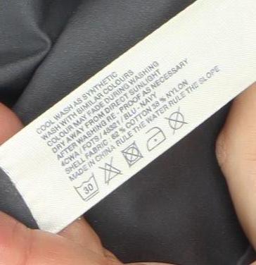 Fat Face Women's Blue Cotton Nylon Hooded Duffle Jacket Size 10