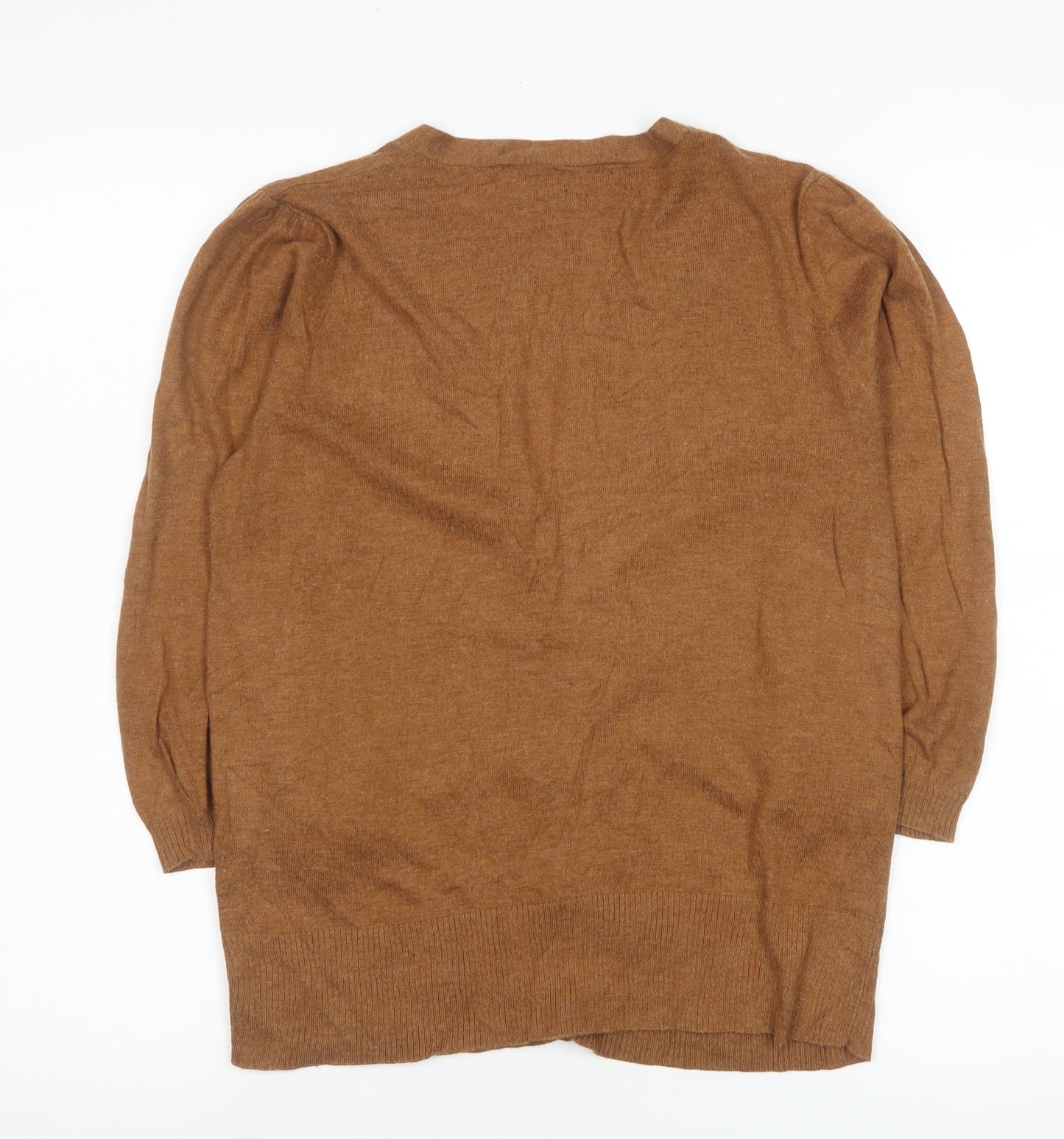 French Connection Women's Brown Medium Angora Blend Cardigan