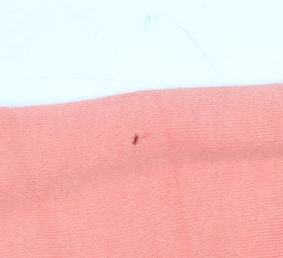 Isle Womens Orange Cotton Short Sleeve Basic T-Shirt L 18-20