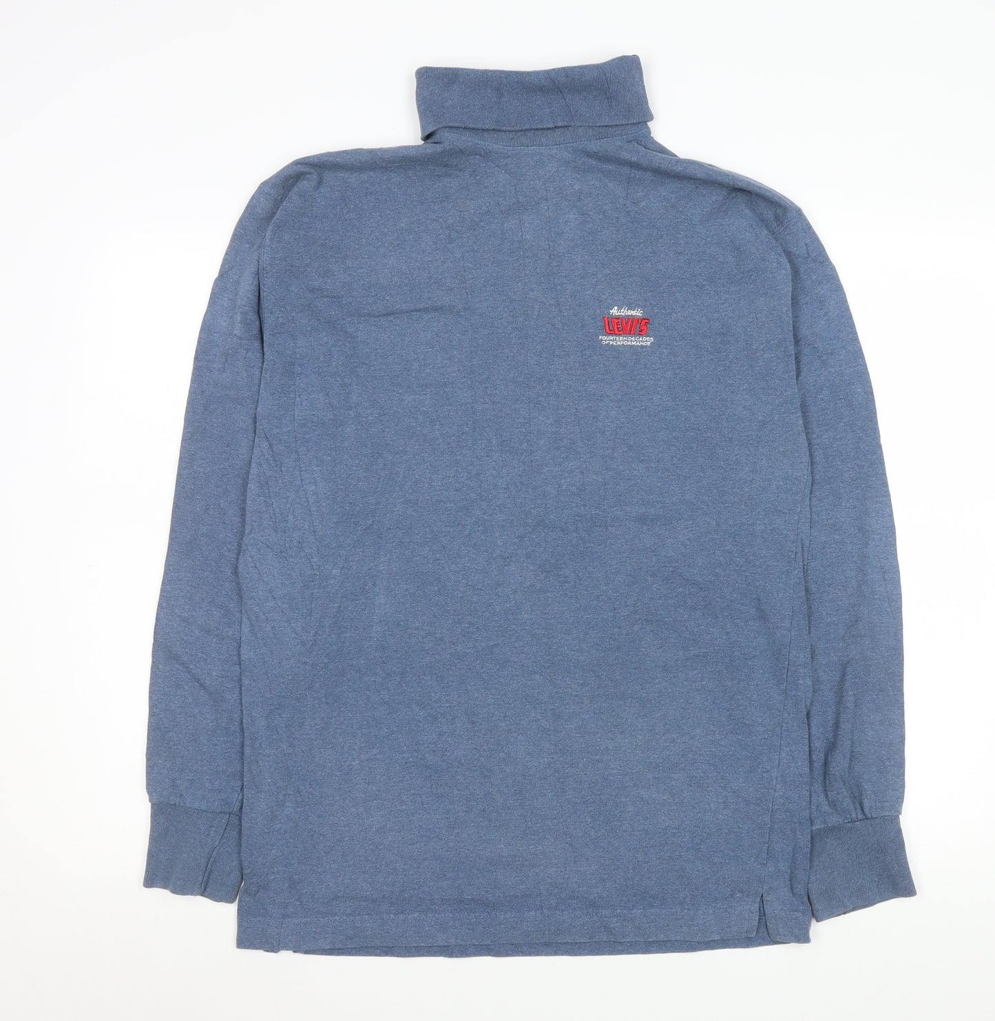 Levi's Men's Blue Long Sleeve Turtleneck Casual Shirt Size L
