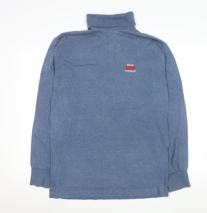 Levi's Men's Blue Long Sleeve Turtleneck Casual Shirt Size L