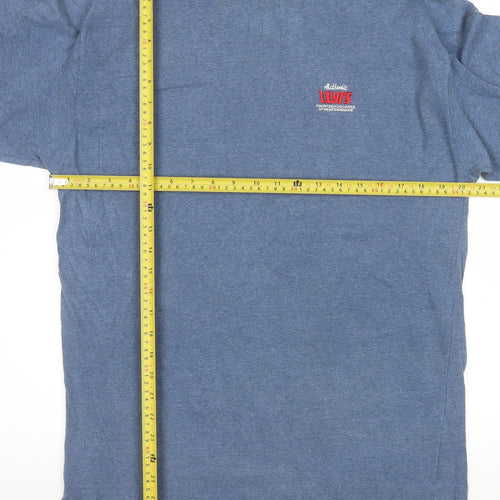 Levi's Men's Blue Long Sleeve Turtleneck Casual Shirt Size L