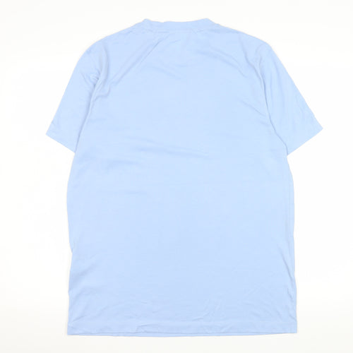 Champion Men's Blue Crew Neck Short Sleeve T-Shirt M