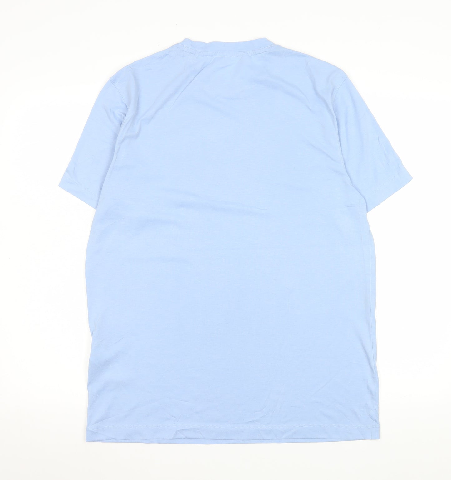 Champion Men's Blue Crew Neck Short Sleeve T-Shirt M