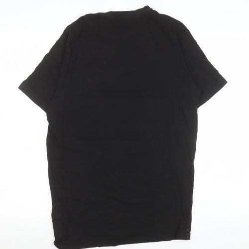 Puma Men's Black Small Graphic Logo Crew Neck Sports T-Shirt