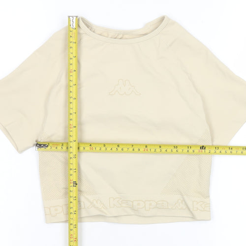 Kappa x Primark Women’s Beige Cropped Active T-Shirt XS