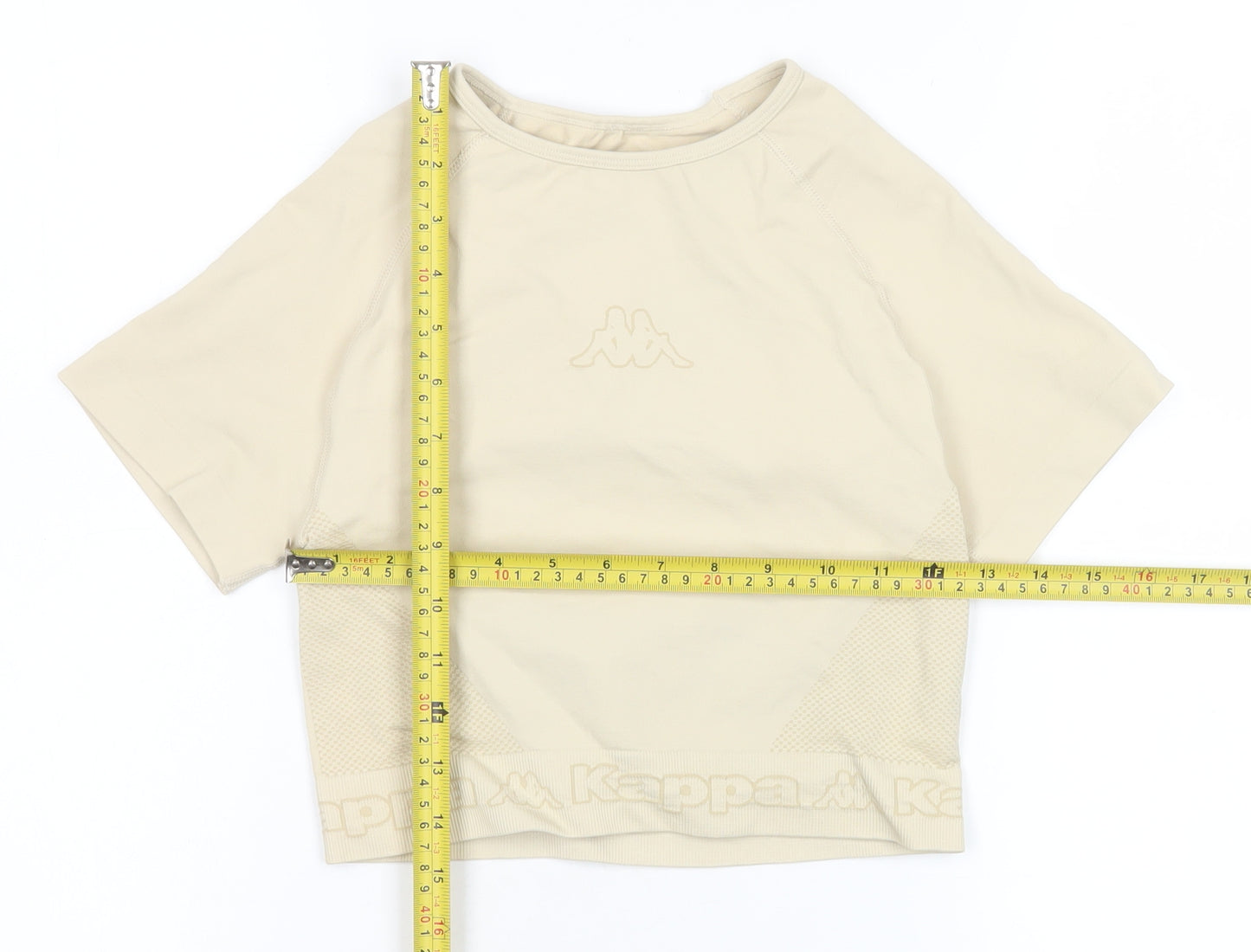 Kappa x Primark Women’s Beige Cropped Active T-Shirt XS