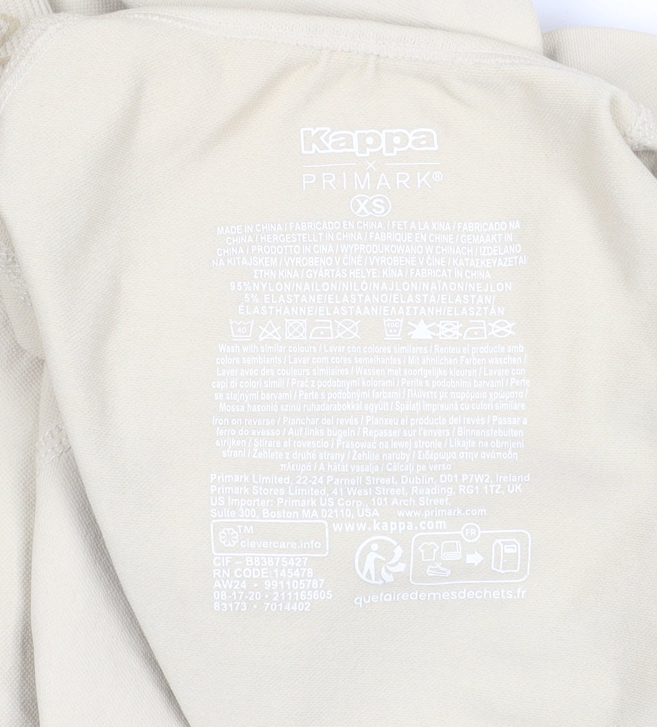Kappa x Primark Women’s Beige Cropped Active T-Shirt XS