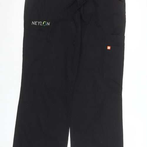 Orange Standard Women's Black Cargo Workwear Trousers Size M