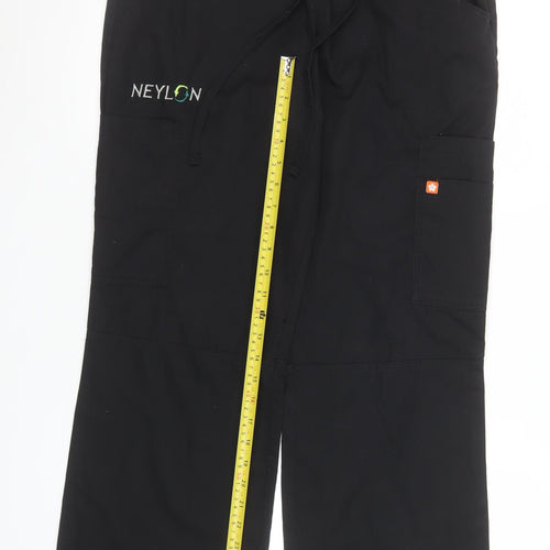 Orange Standard Women's Black Cargo Workwear Trousers Size M
