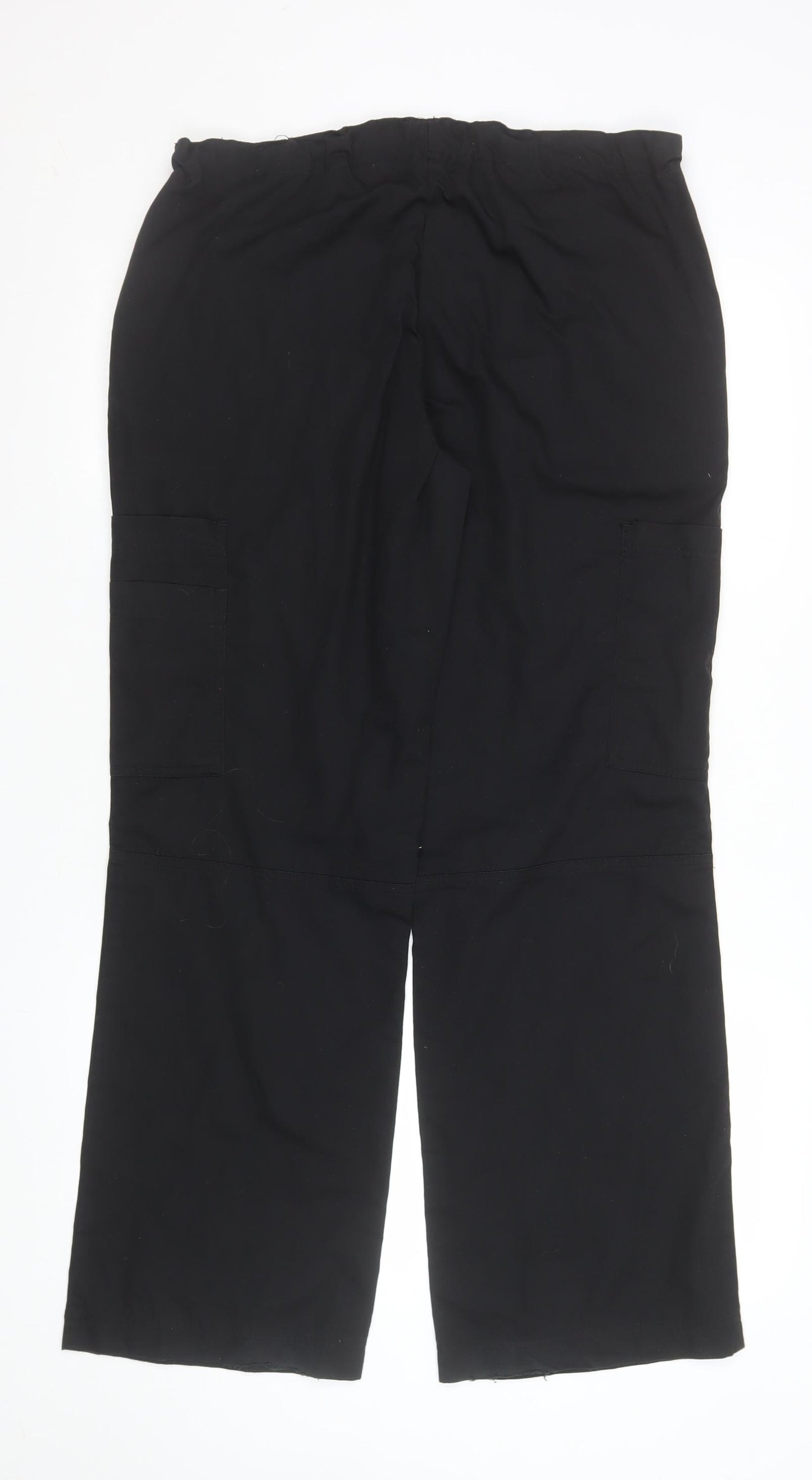 Orange Standard Women's Black Cargo Workwear Trousers Size M