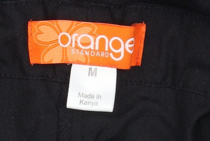 Orange Standard Women's Black Cargo Workwear Trousers Size M